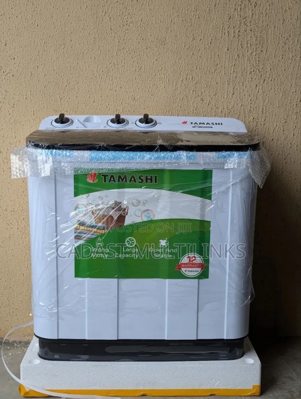 Tamashi 8kg Twin Tub Semi-Automatic Washing Machine (Cleaning Filter, Transparent Lid, Wind Jet Dry) (NWX080K)
